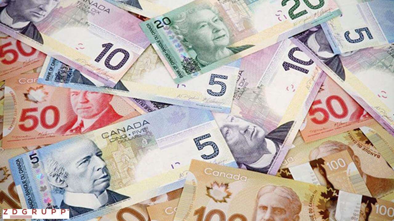tiền mặt sang Canada